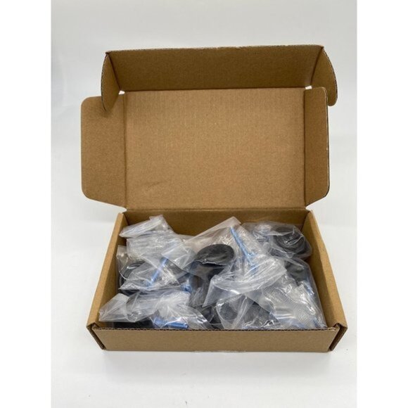 Ilyapa Flat Black Kitchen Cabinet Knobs - 1 1/4 Inch Round Drawer Handles - 10 P - Picture 3 of 6